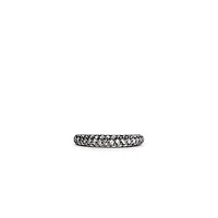 Pave All Night Silver Dipped Ring