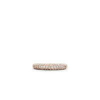 Pave All Rose Night Ring