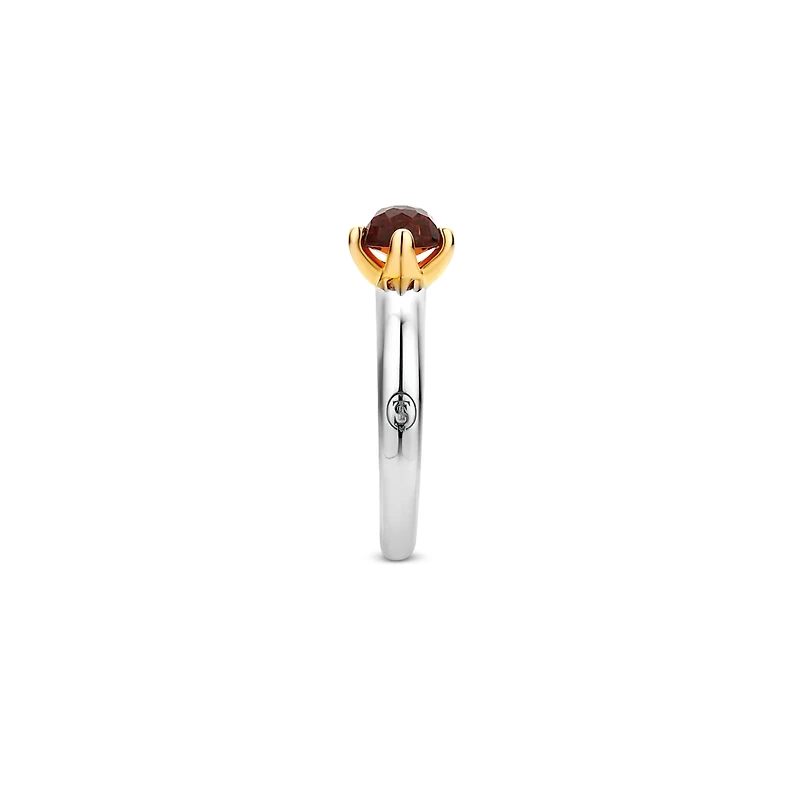 Red Cognac Glimmer Ring