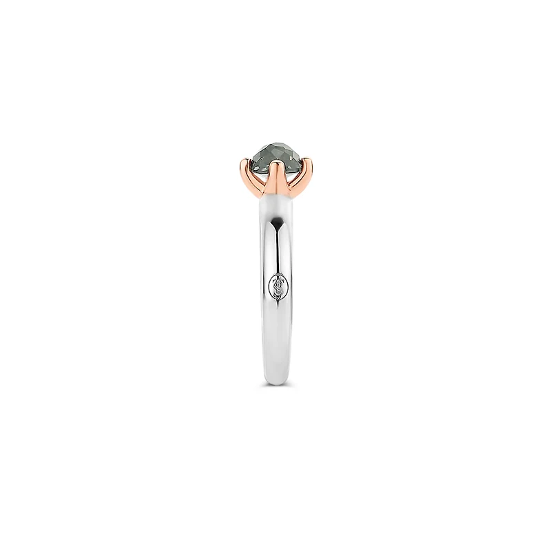 Grey Blue Glimmer Ring