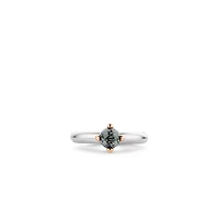 Grey Blue Glimmer Ring