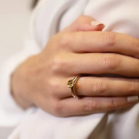 Yellow Glimmer Ring