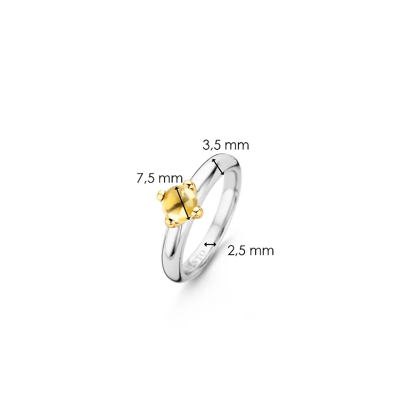 Yellow Glimmer Ring