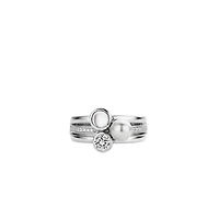 Pearl Trio White Ring