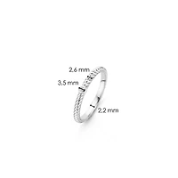 Twisted Zirconia Ring