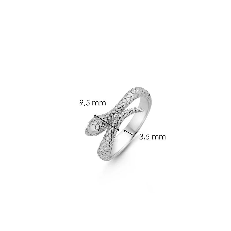 Sophisticated Snake Silver Ring