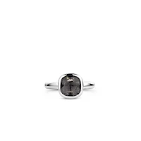 Black Cushion Ring