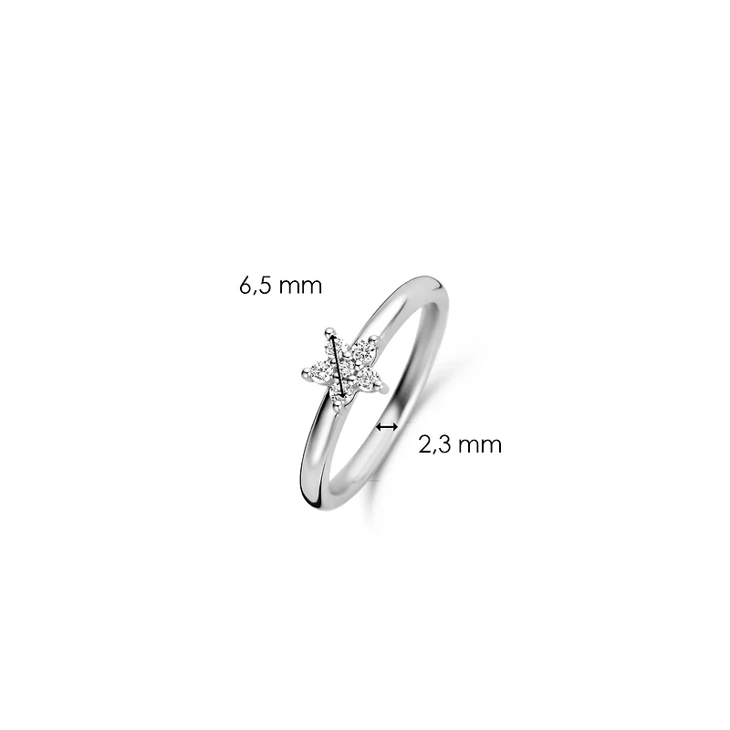 Flower Zirconia Ring
