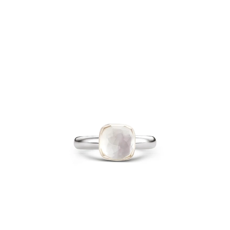 Quartz Cushion Ring