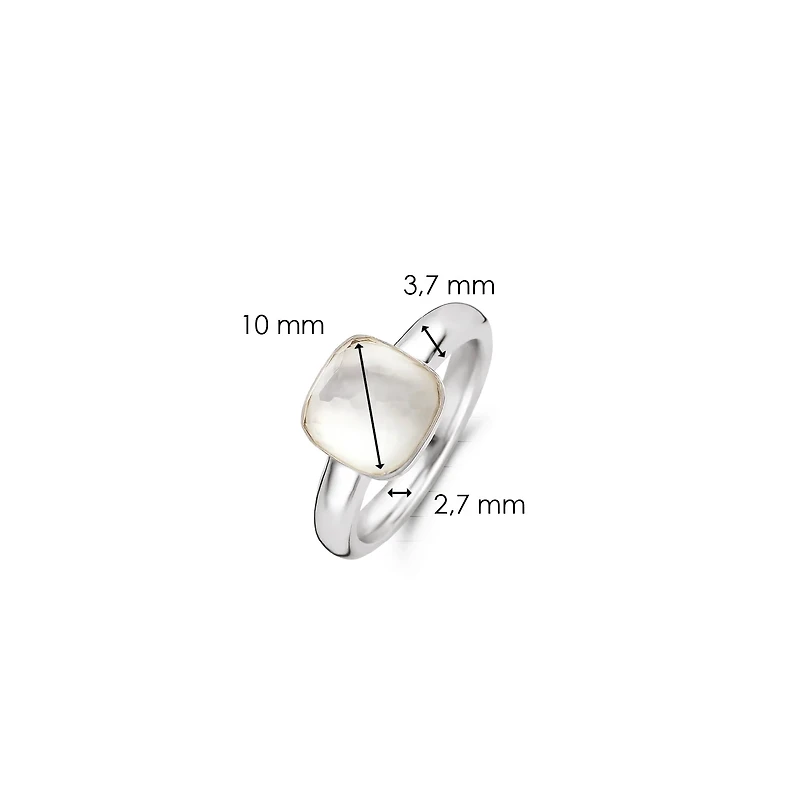 Quartz Cushion Ring