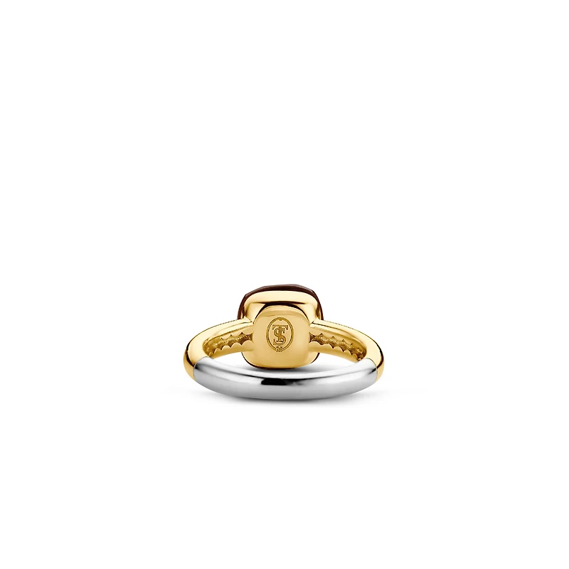 Brown Cushion Ring