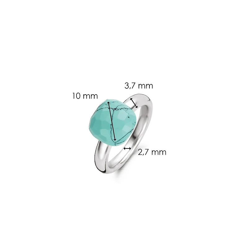Turquoise Cushion Ring
