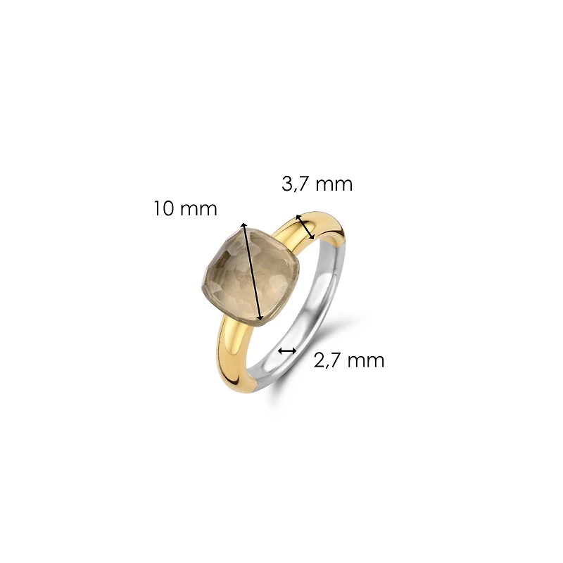 Taupe Cushion Ring