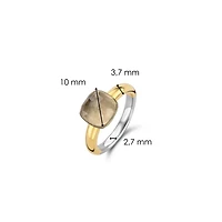 Taupe Cushion Ring