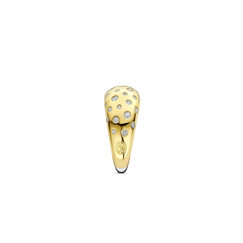 Harmonious Clear Wide Ring