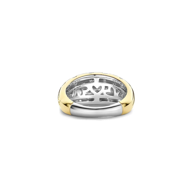 Harmonious Clear Wide Ring
