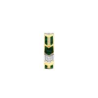 Green Malachite Arrow Pattern Ring