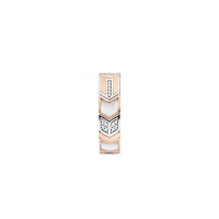 Milky White Rose Arrow Pattern Ring
