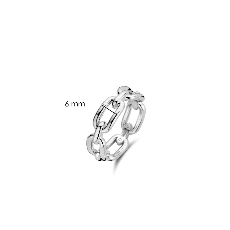 Minimalist Link Silver Ring