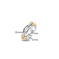 Oval Link Two Tone Ring
