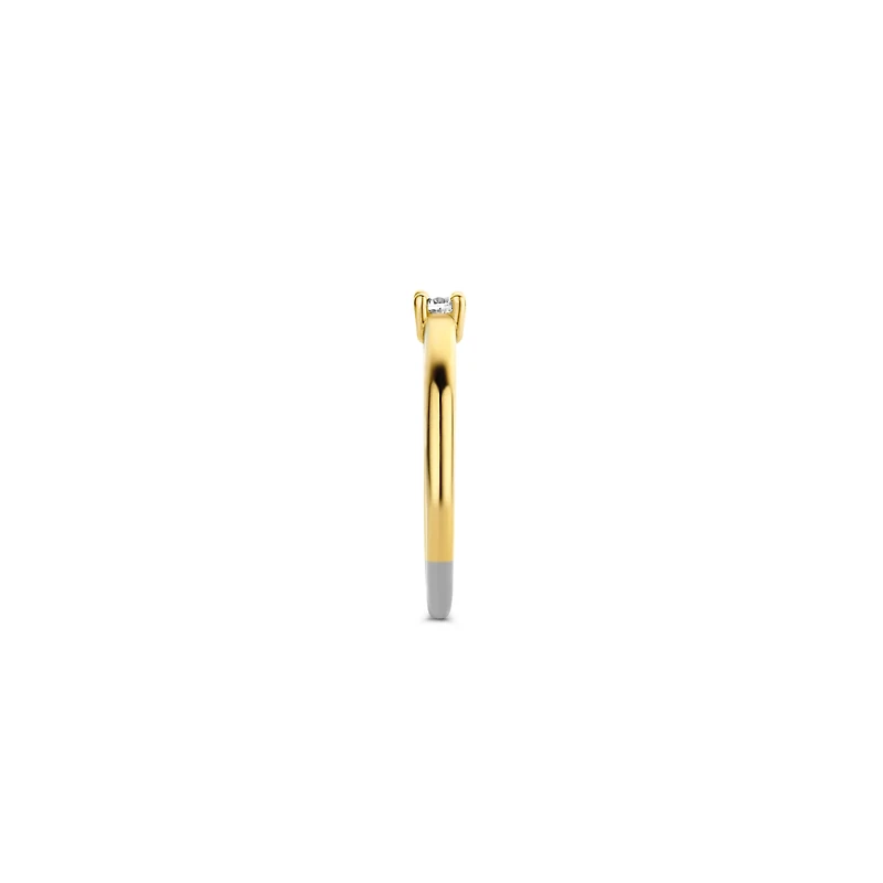 Merci Zirconia Golden Ring