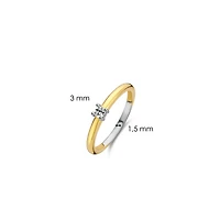 Merci Zirconia Golden Ring