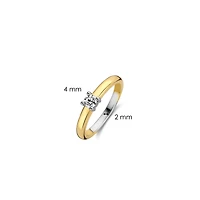 Solitaire 4MM CZ Golden Ring