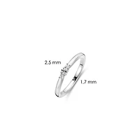 Trio Top CZ Ring