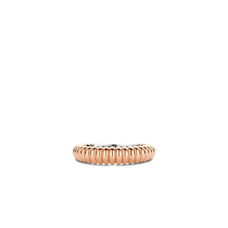 Ribbed Skinny Rose Ring
