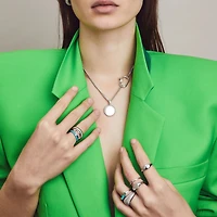 Heart Signet Silver Ring