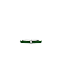 Radiant Green Enamel Ring