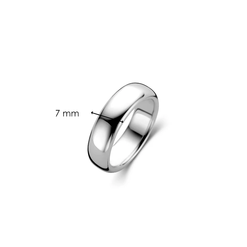 Smooth Feeling Silver Ring