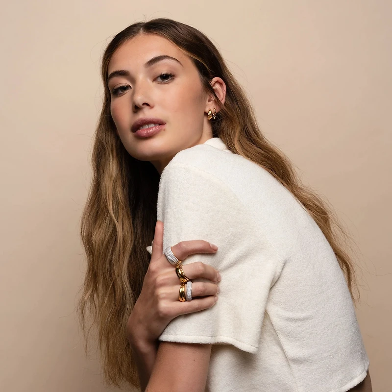 Pave Feeling Golden Ring