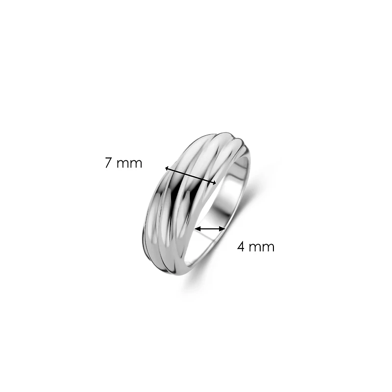 Medium Wave Silver Ring