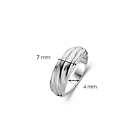 Medium Wave Silver Ring