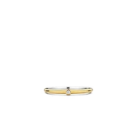 Bezel Zirconia Golden Ring
