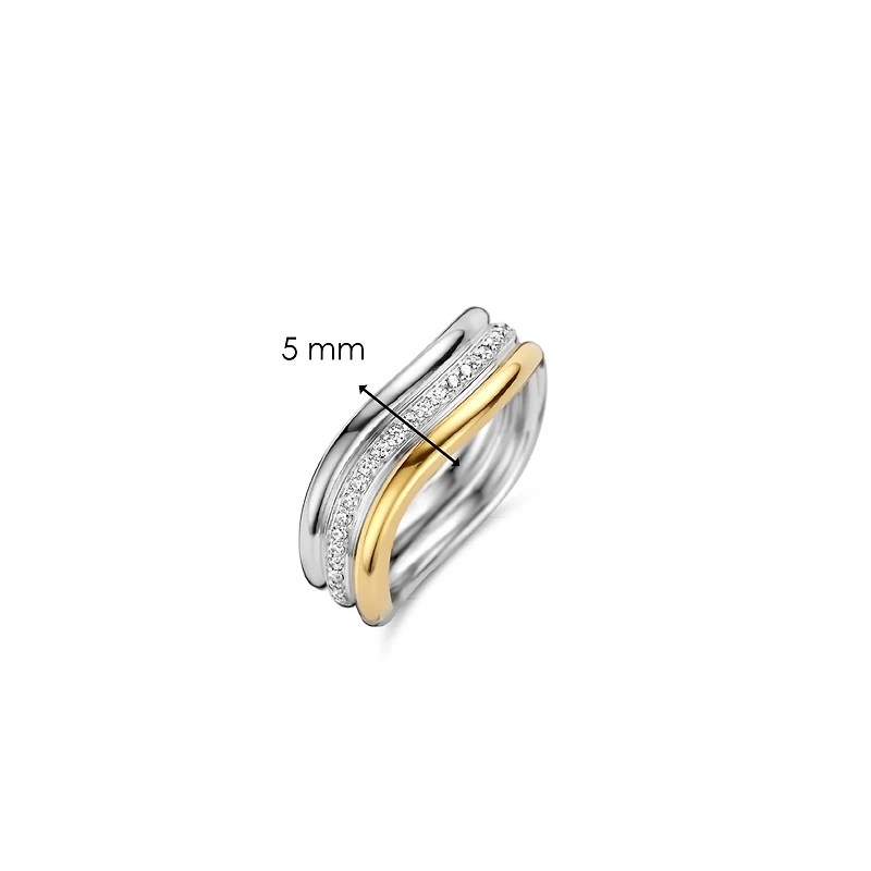 Wave Trio Ring