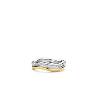 Wave Sparkling Golden Ring