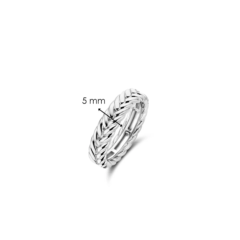 Braid Silver Ring