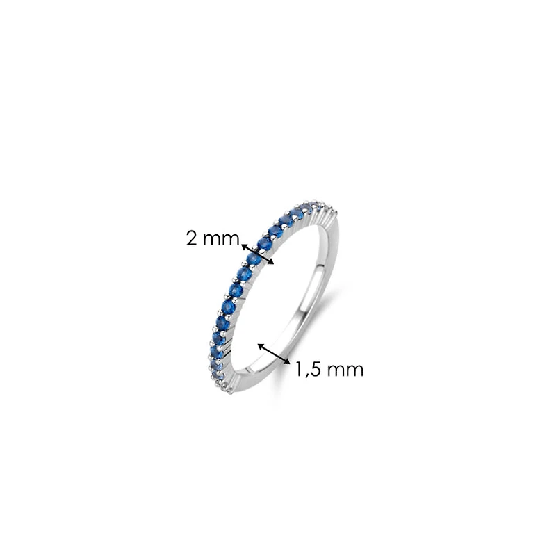 Blue and Clear Ring