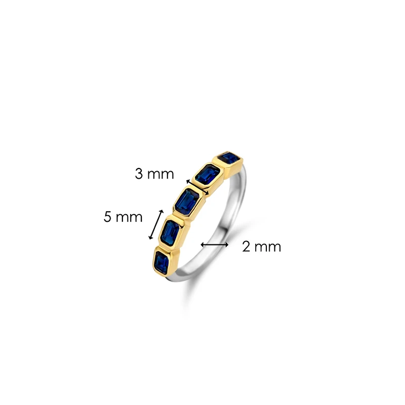 Blue Gem Stackable Ring