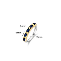 Blue Gem Stackable Ring