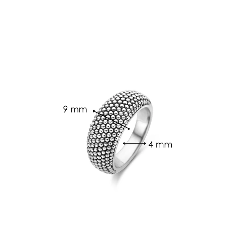 Urchin Wide Silver Ring