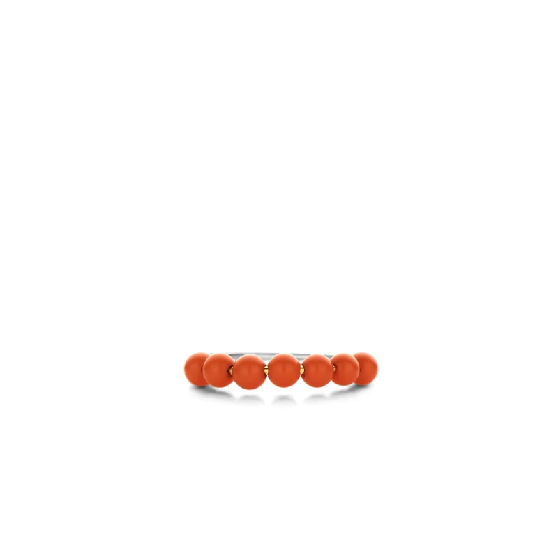 Beady Orange Ring