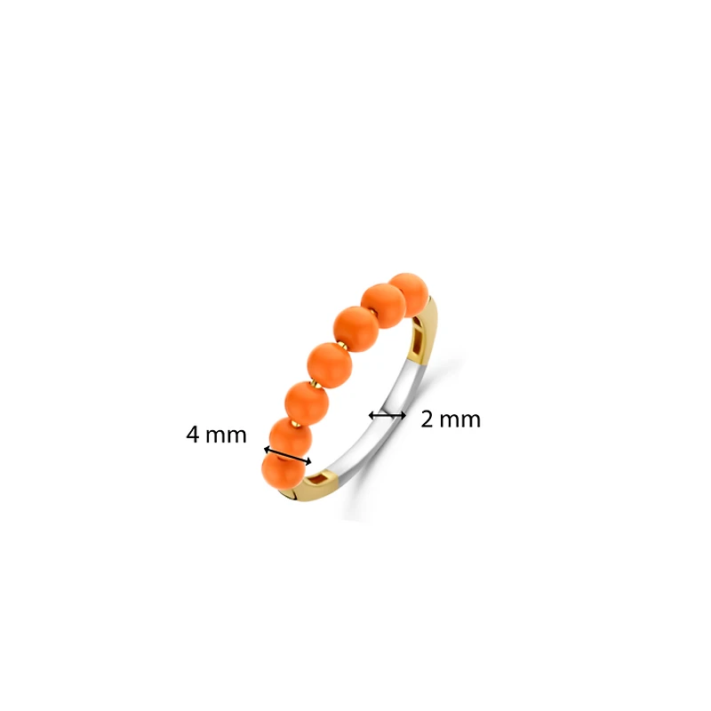 Beady Orange Ring