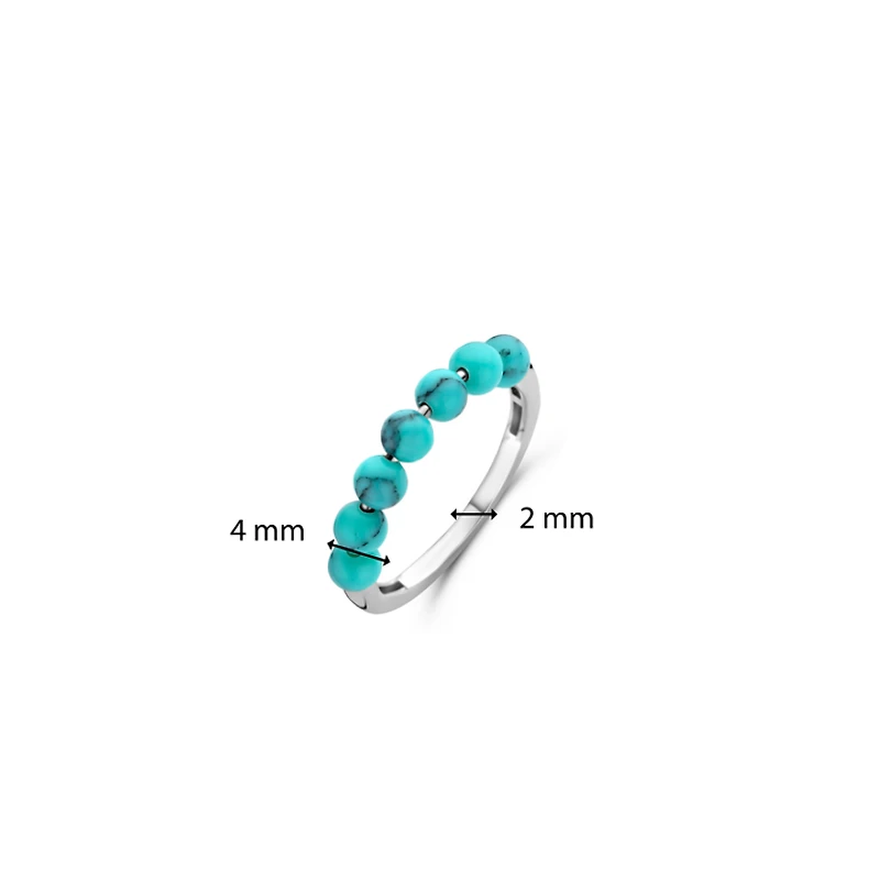 Beady Turquoise Ring