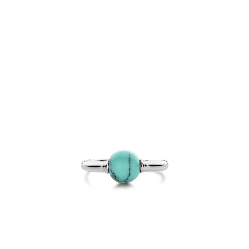 Beady Big Turquoise Ring