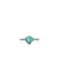 Beady Big Turquoise Ring