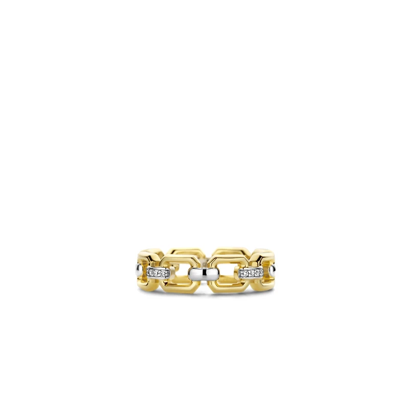 Classic Edge Rectangle Link Ring
