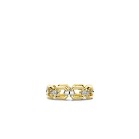 Classic Edge Rectangle Link Ring